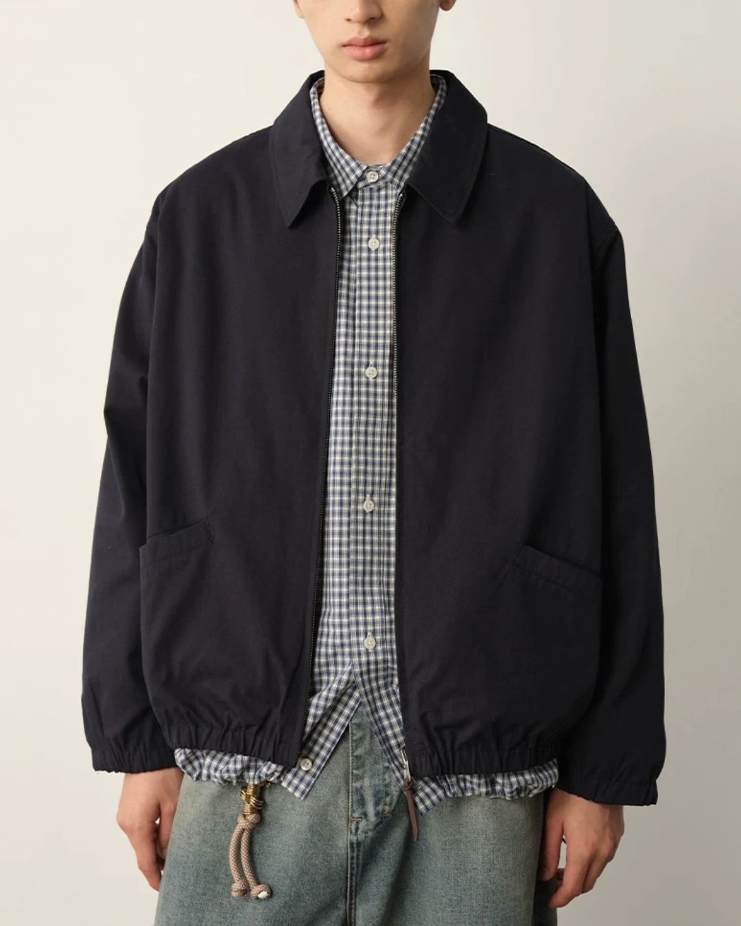 Reversible Check Zip Jacket　JK259