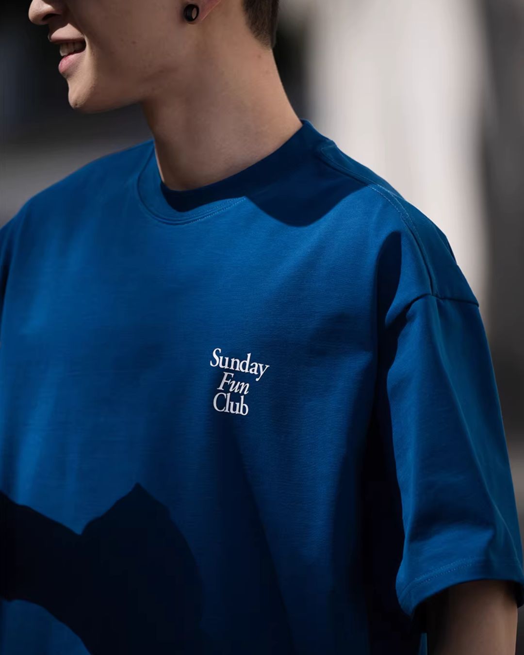 【10日以内お届け】Cotton Letter Print T-shirt　ST176