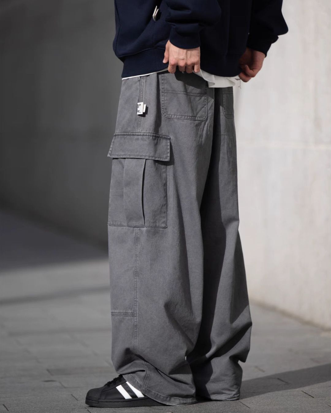 Washed Cotton Cargo Pants　CP055