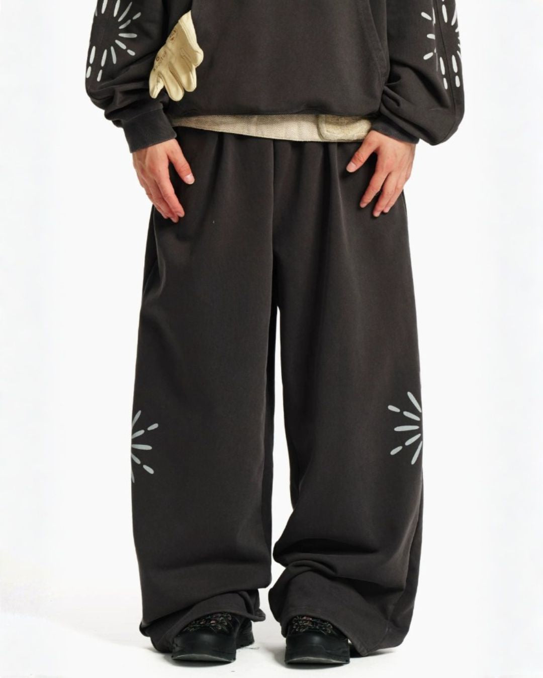 Washed Sunburst Sweat Pants　TP031