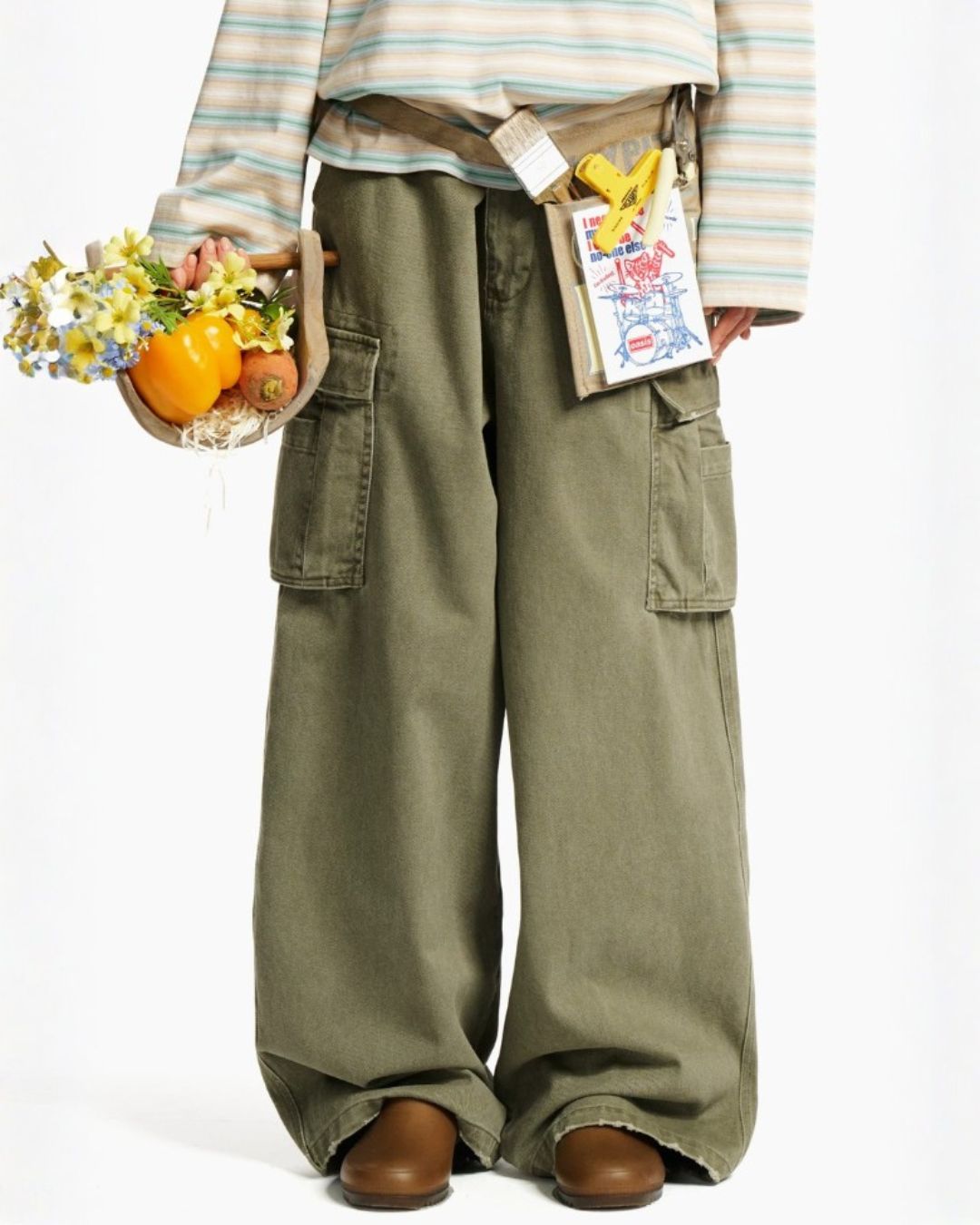 Vintage Wash Cargo Pants　CP062