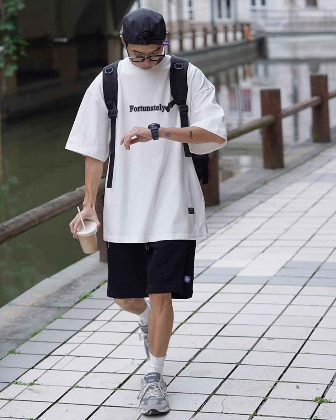 Oversize Logo T-shirt　ST071