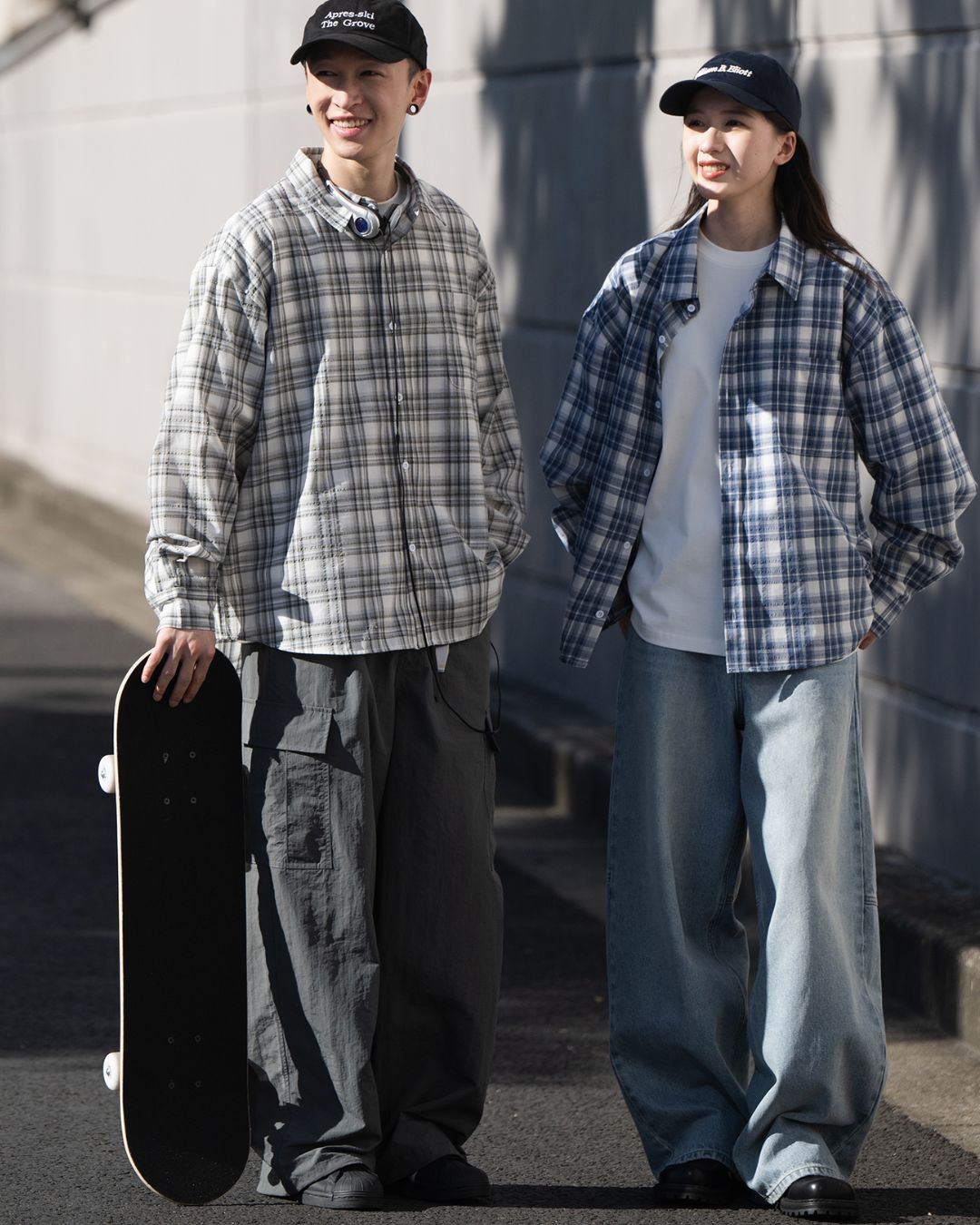Basic Casual Check Shirt　LS100