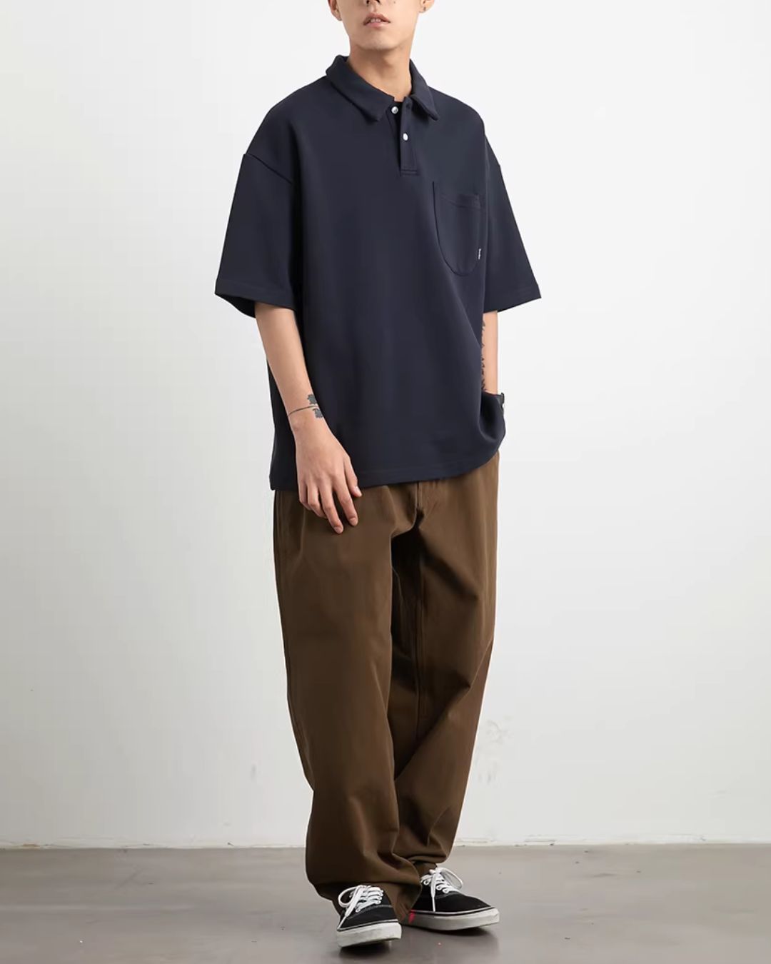 【10日以内お届け】Heavy Weight Basic Polo Shirt　SS078