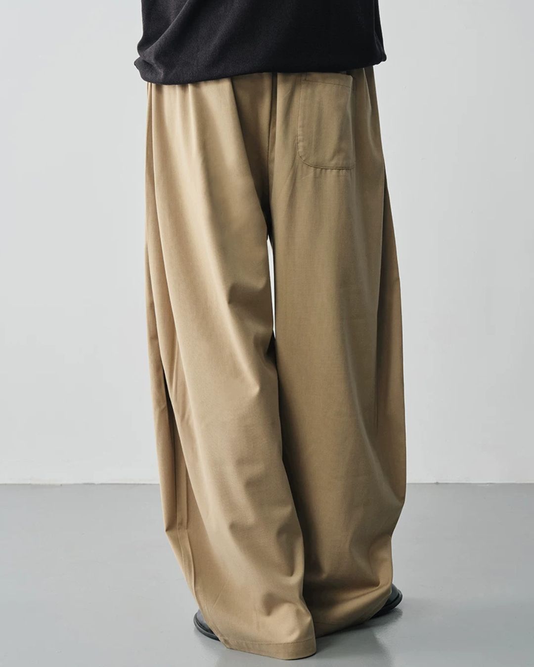 Linen Blended Drape Pants　WP105