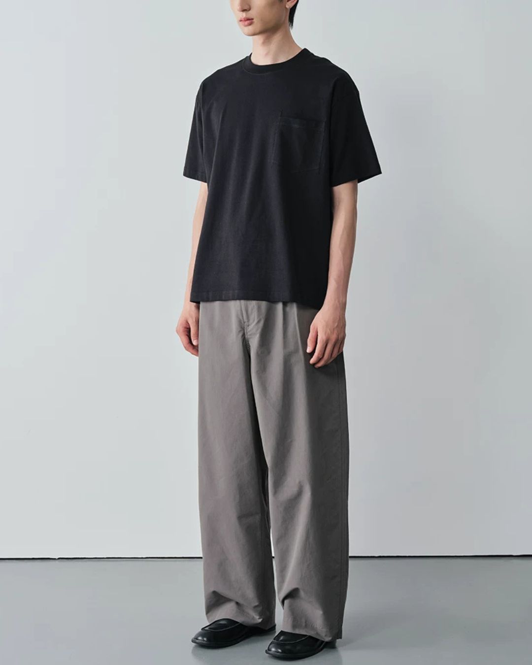 Linen-blend Curved Pants　WP107