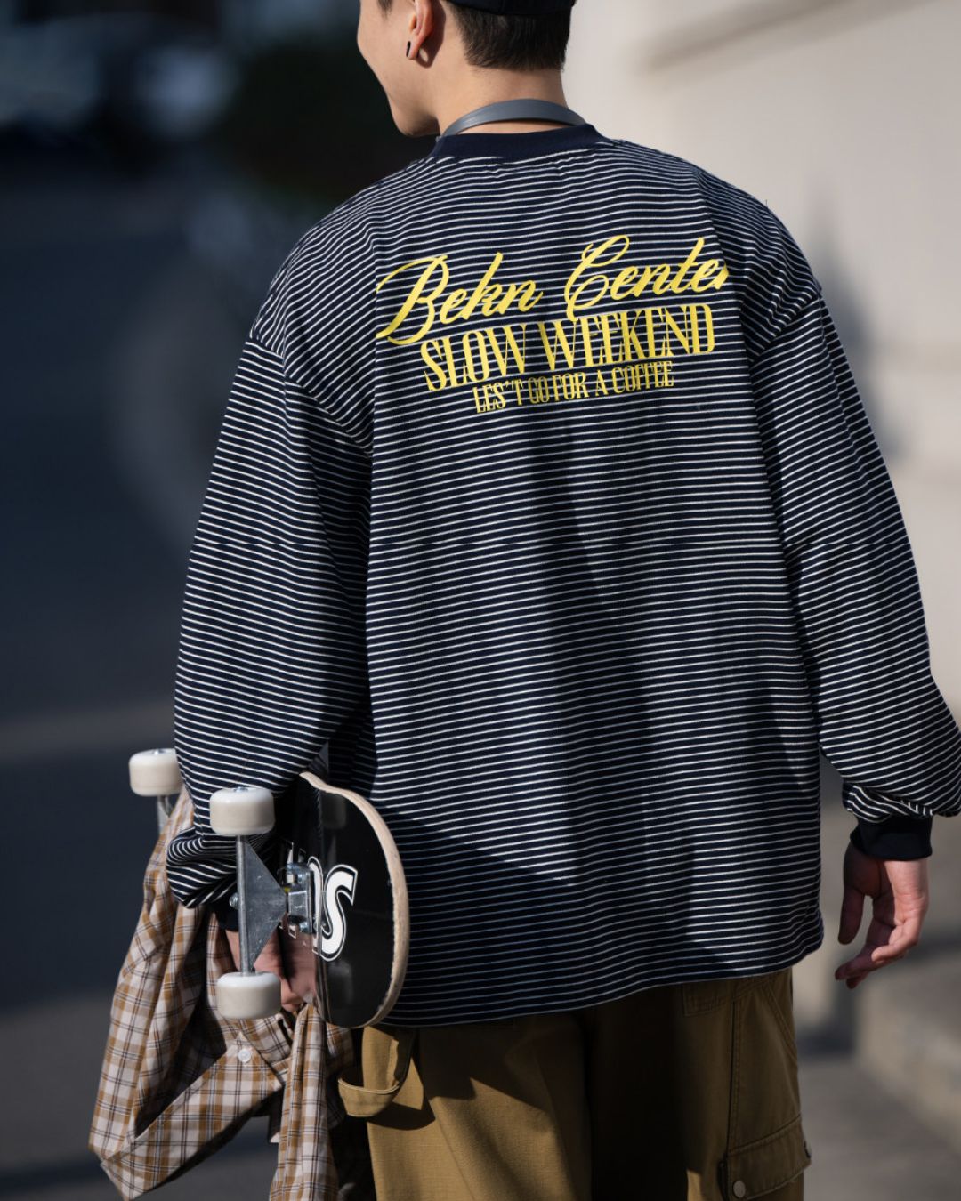 【10日以内お届け】Classic Print Border T-shirt　LT083