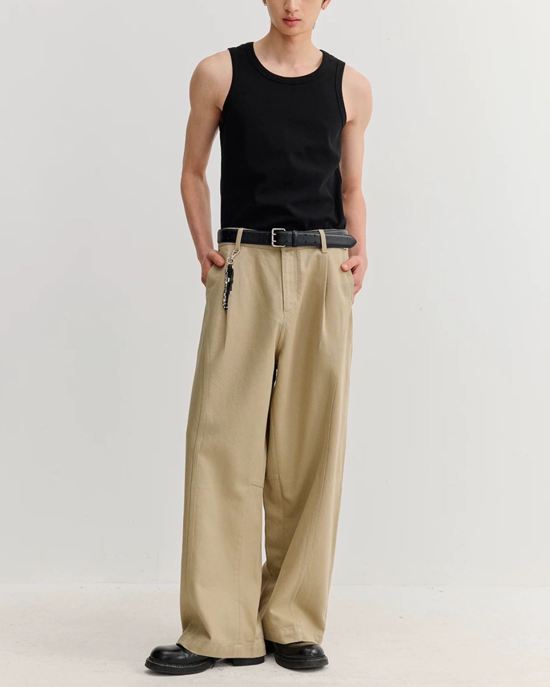 Lyocell-blend Curved Pants　WP113