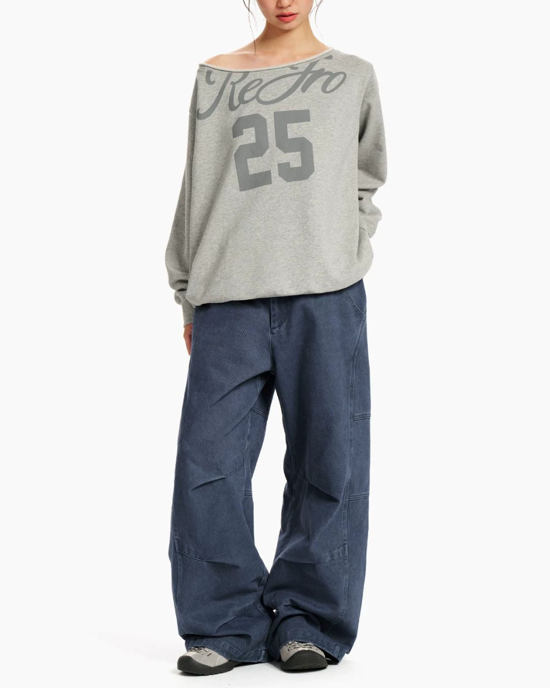 Washed Twill Wide Pants　WP128