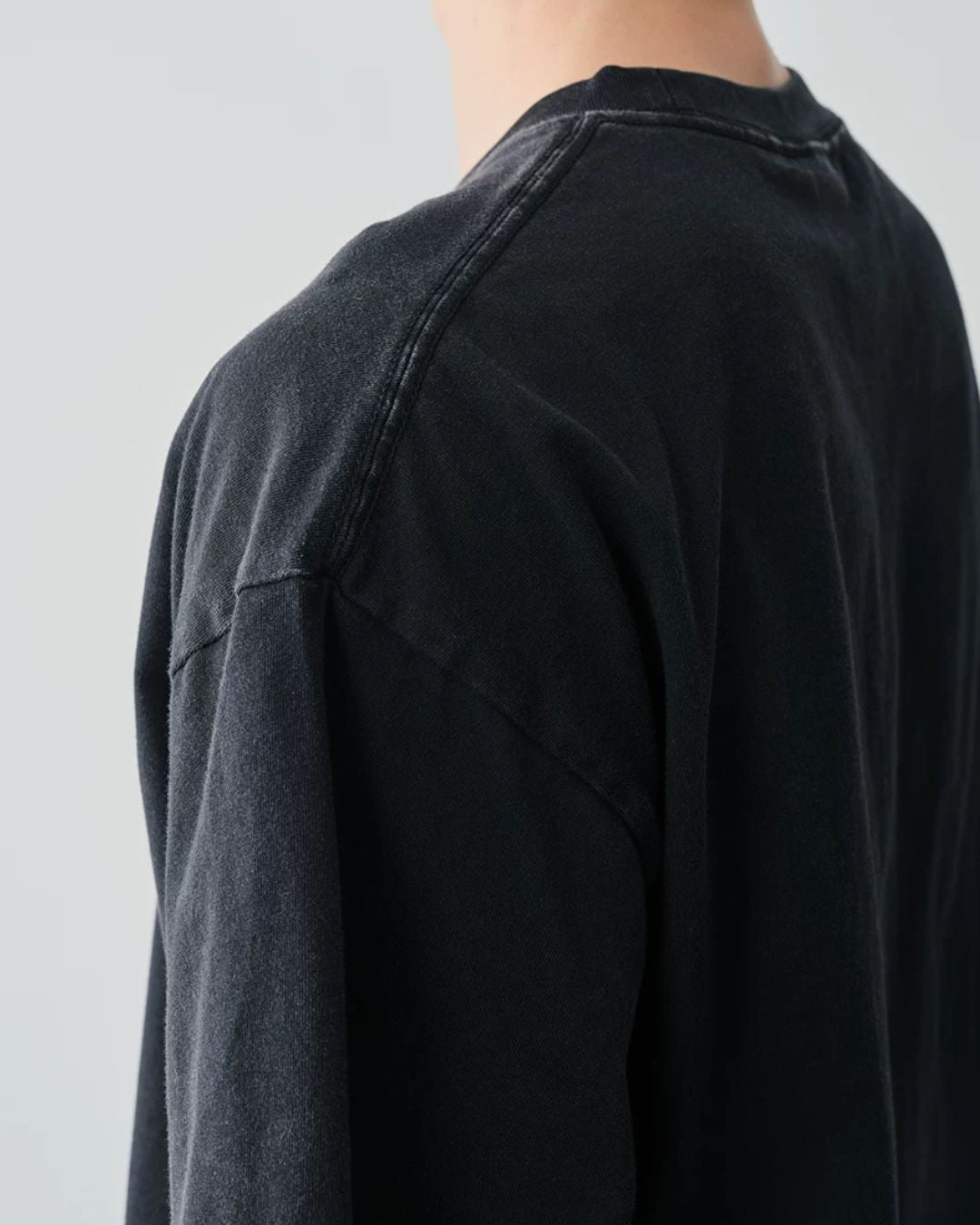 Washed Retro Print T-shirt　ST196