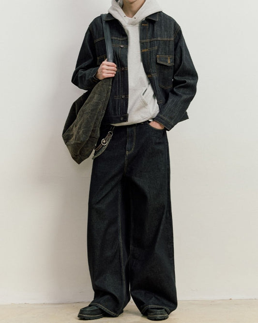 Casual Wide Straight Jeans　DP054