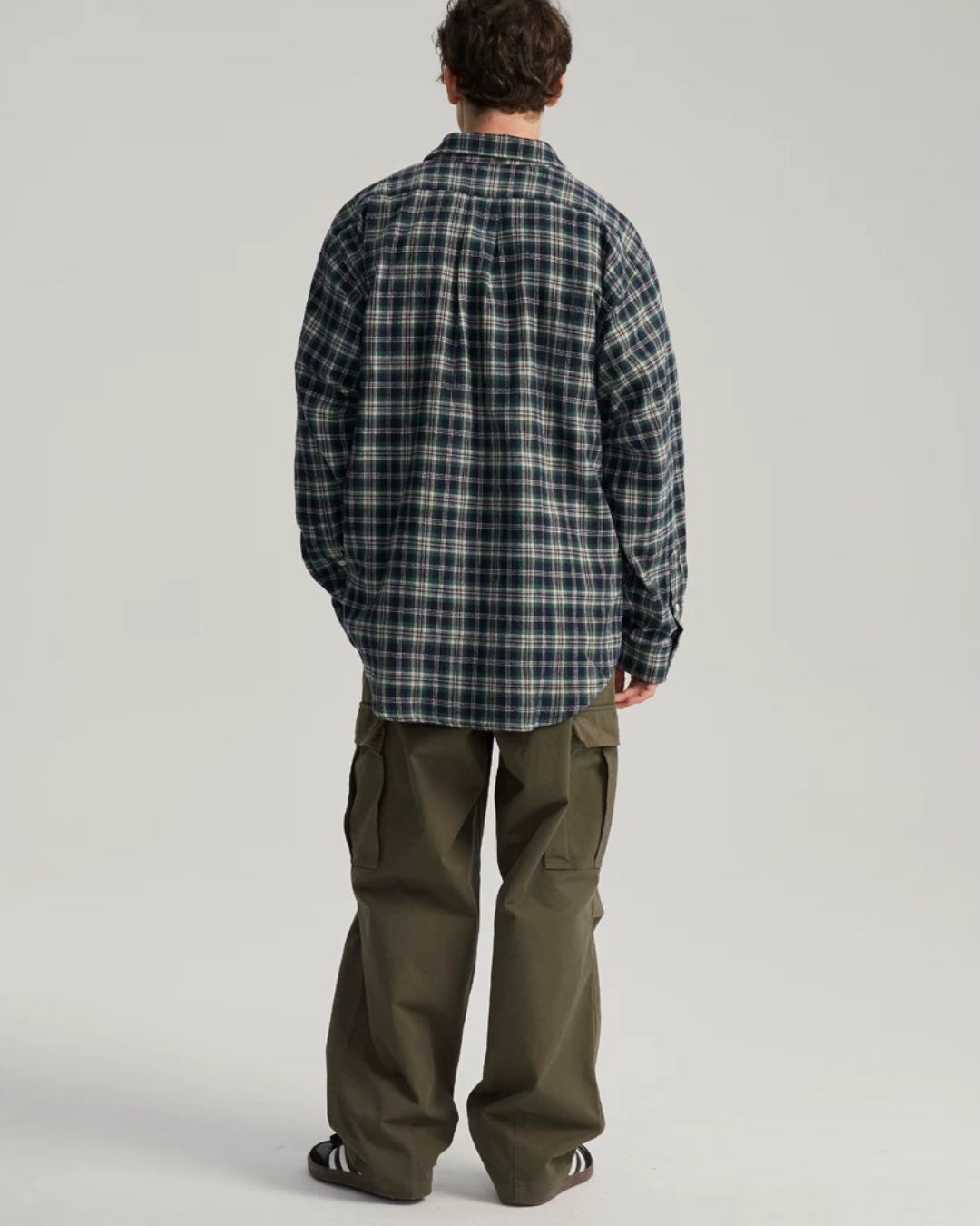 Relaxed Flannel Check Shirt　LS112