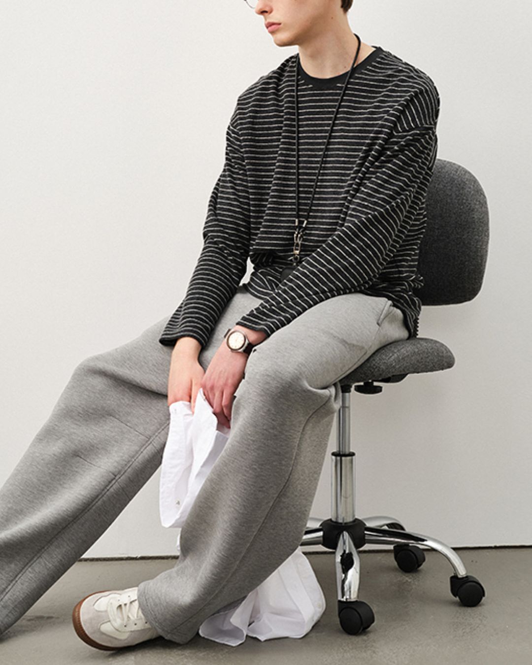 Terry Cloth Border T-shirt　LT069