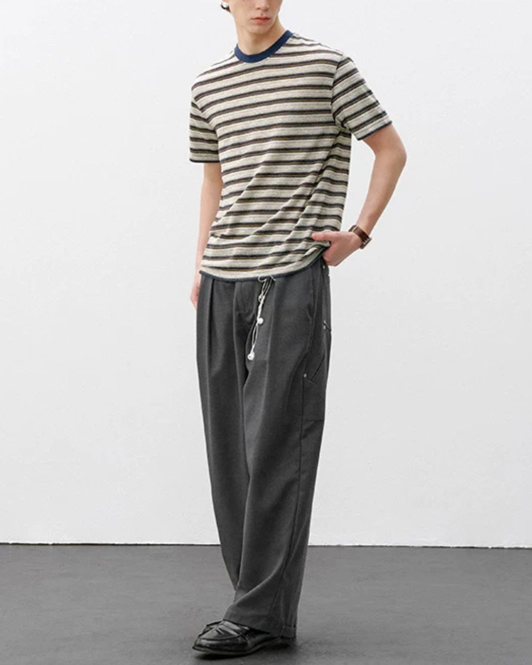 Vintage Multi-Border T-Shirt　ST205