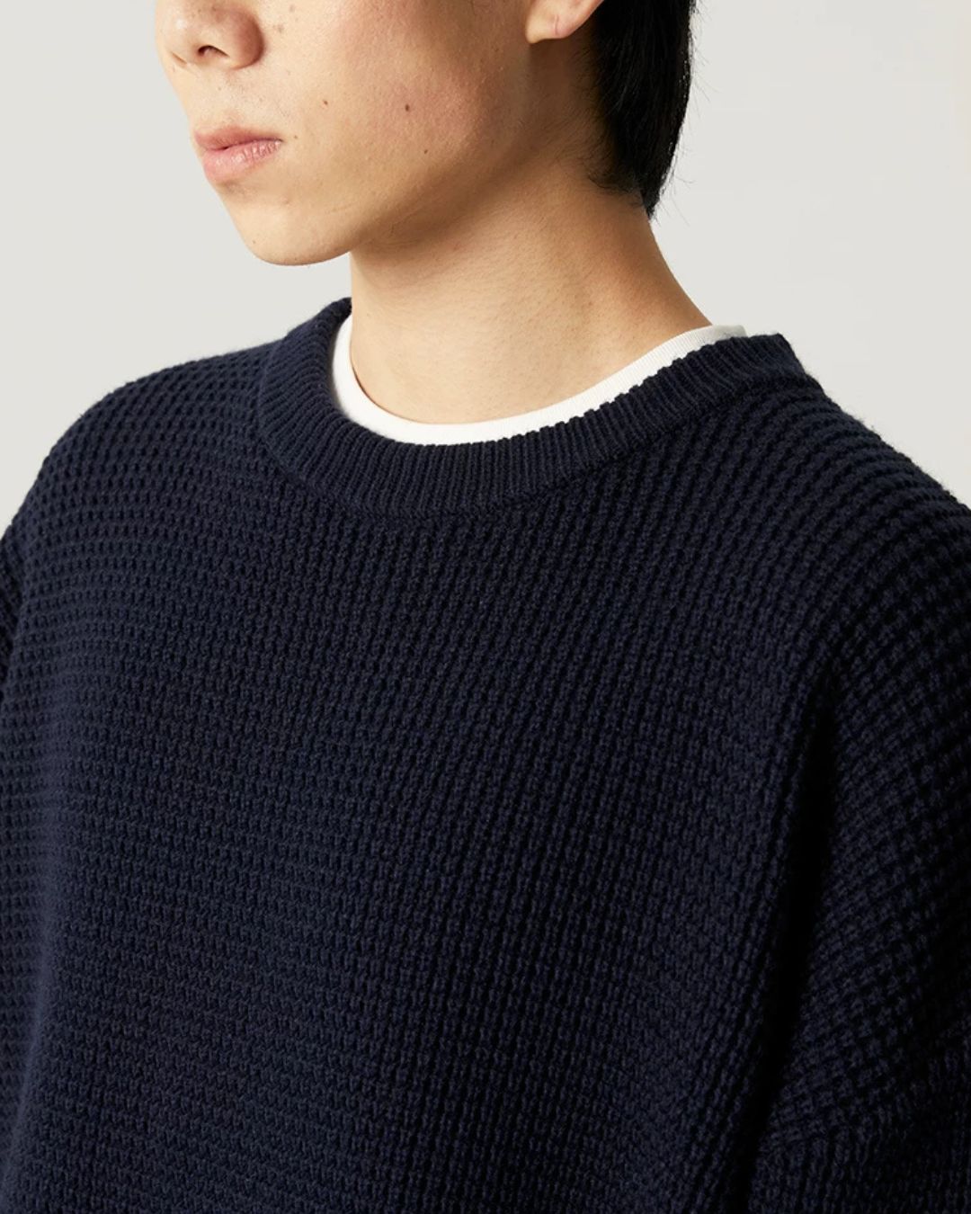 Waffle Crewneck Knit　KN057