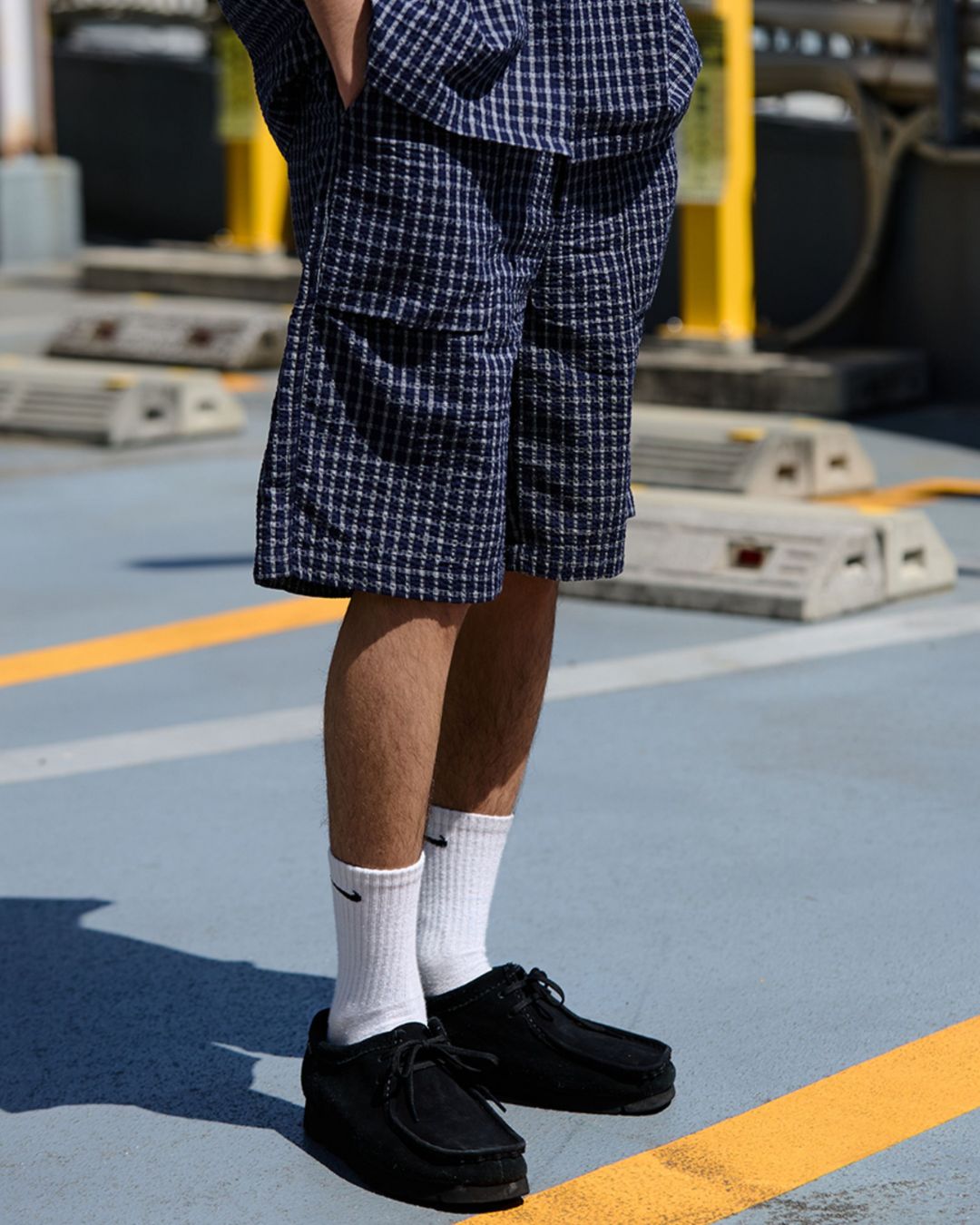 Seersucker Check Short Pants　SP068