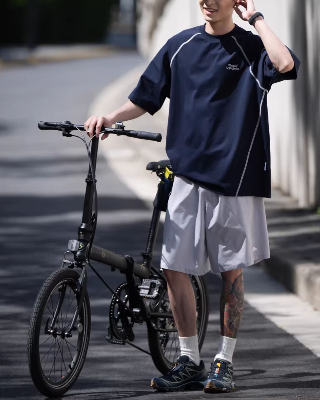 Color Stitch Logo T-shirt　ST177