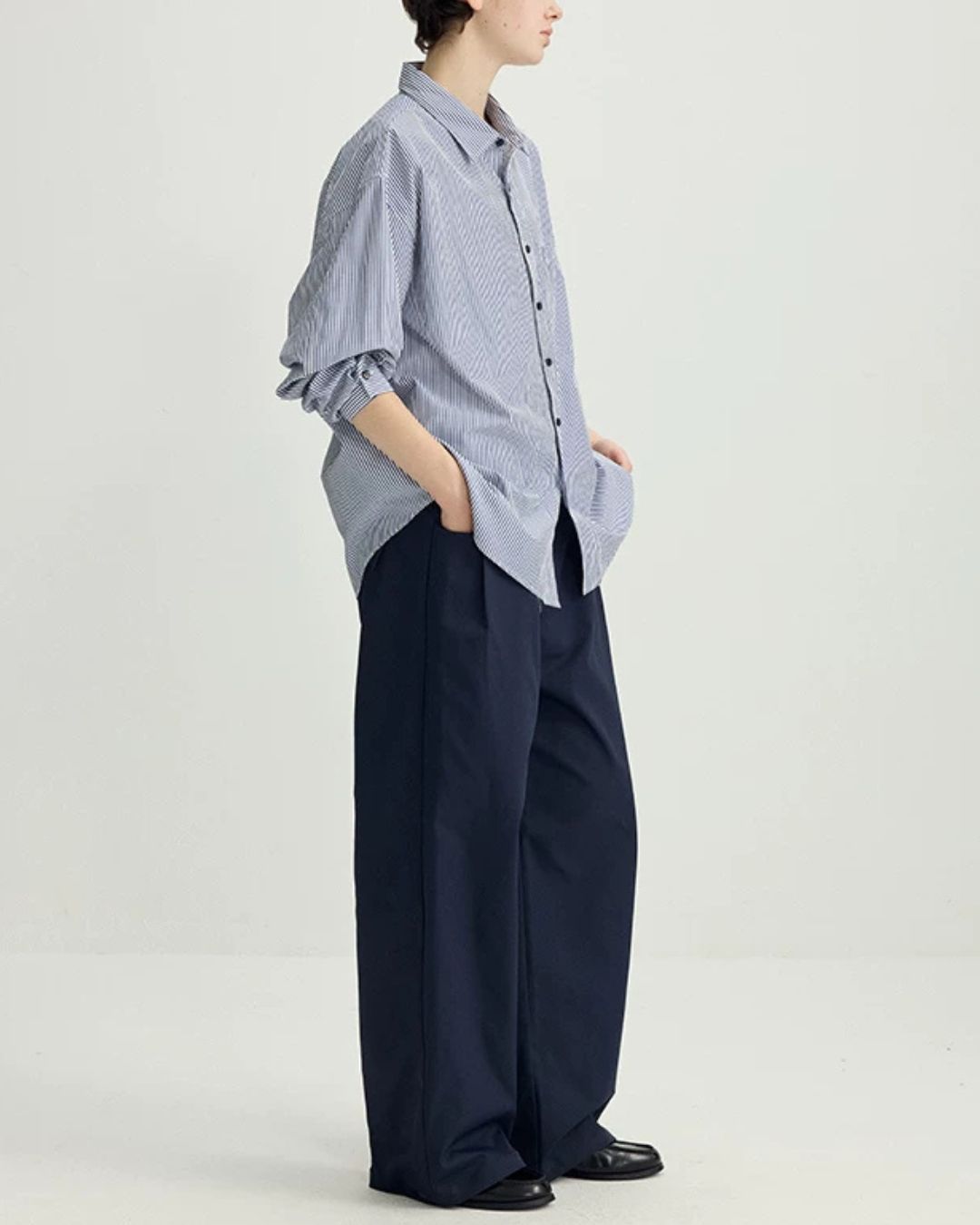 Flap Pocket Straight Wide Pants　WP101