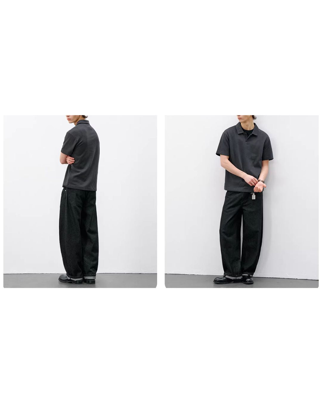 Seagull Collar Polo Shirt　SS077