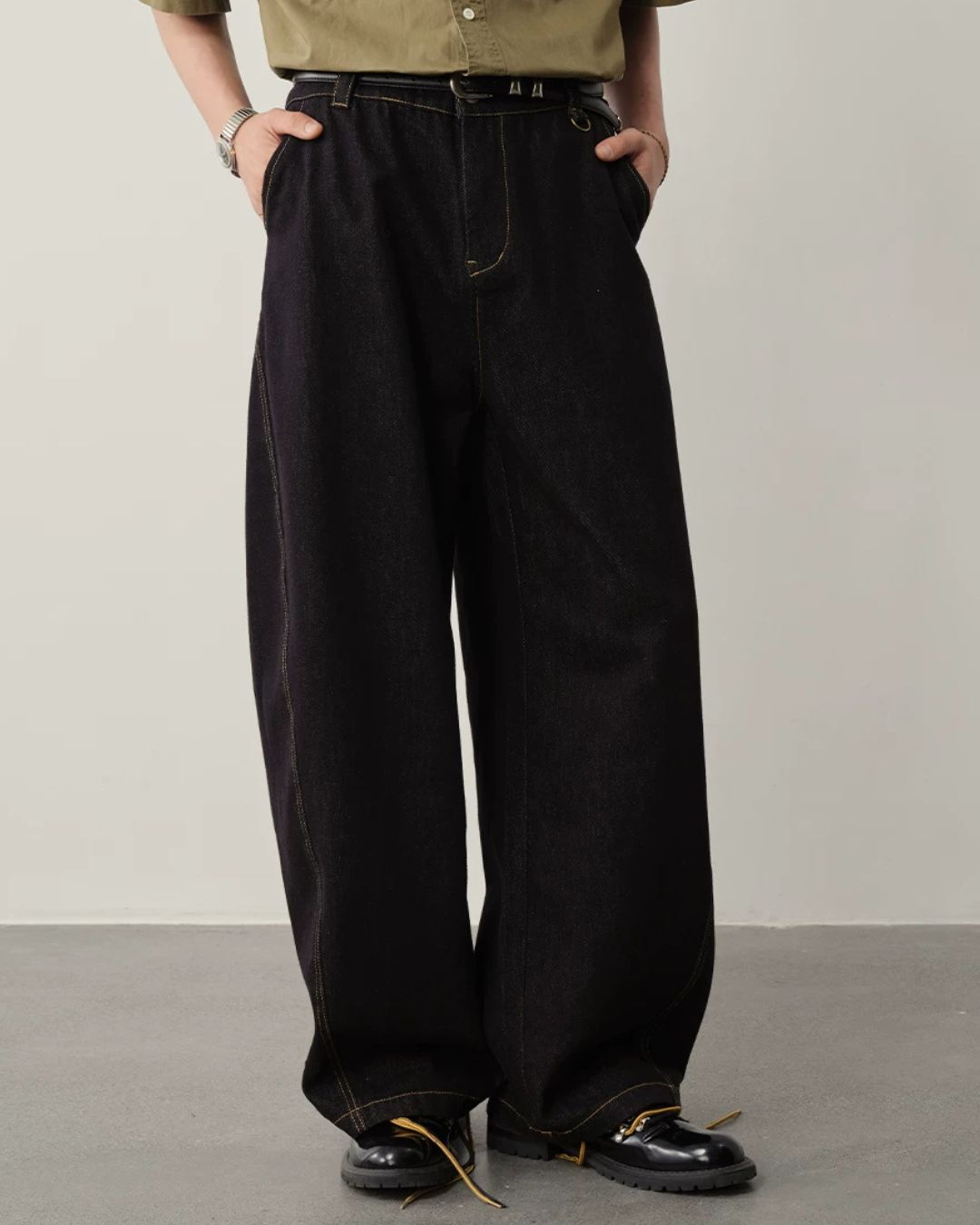 【10日以内お届け】Sleek High-ounce Denim Pants　DP059