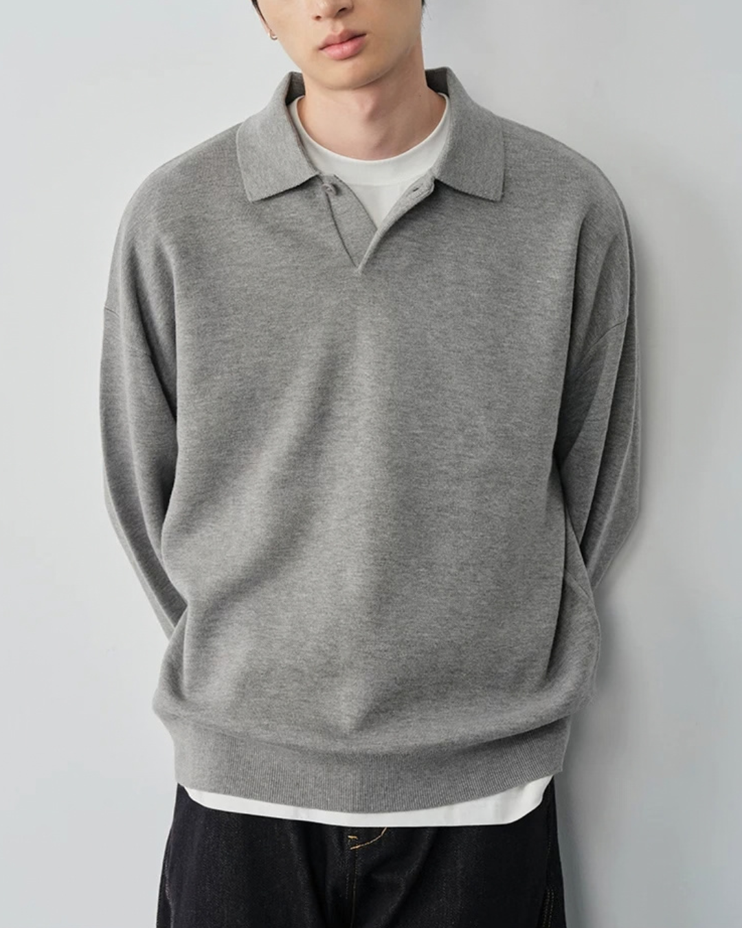 Relaxed Polo Knit　KN055