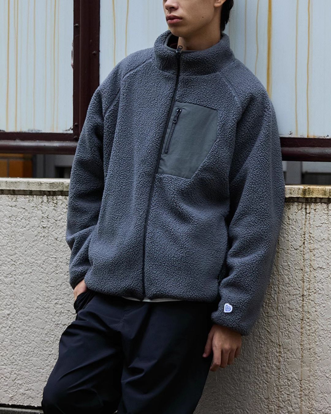 【予約商品】Stand Collar Fleece Jacket　JK198