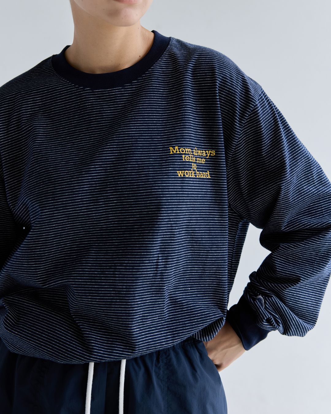 Back Logo Border T-shirt　LT077