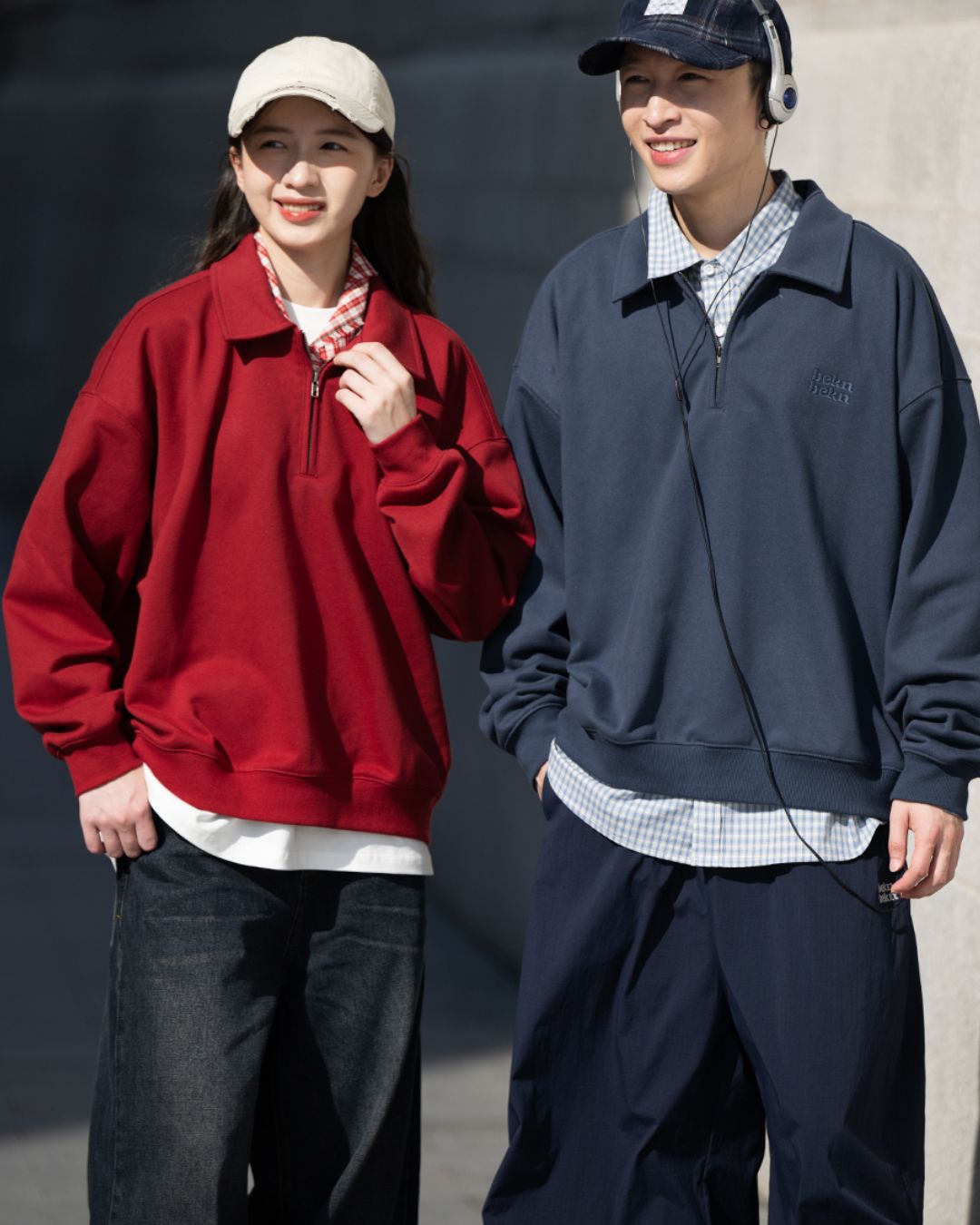 Half-zip Casual Pullover　SW094