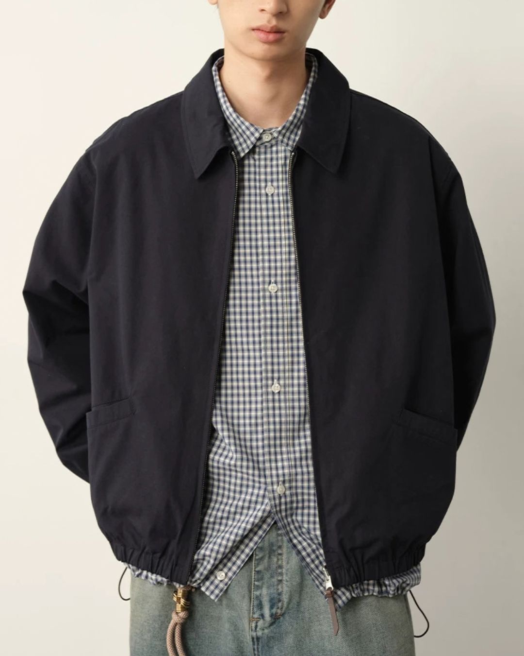 Reversible Check Zip Jacket　JK259