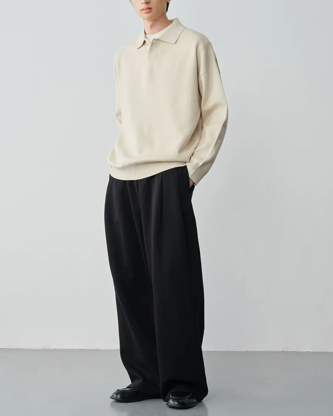 Sweat Tuck Wide Pants　TP030