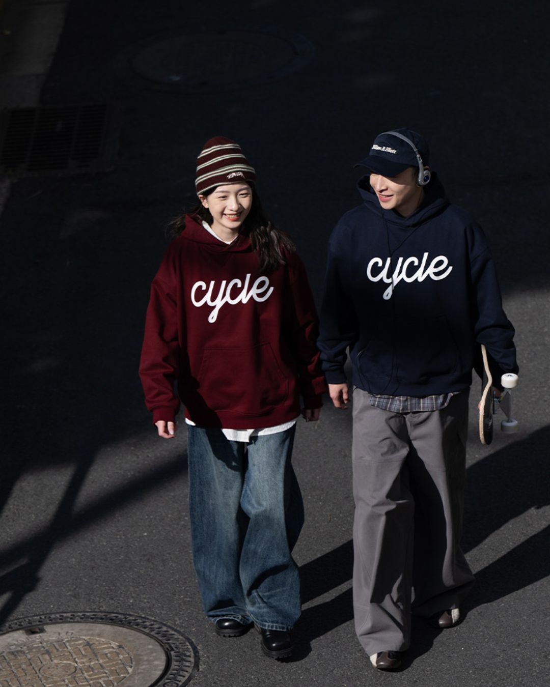 【予約販売】Front Logo Print Hoodie　HD080