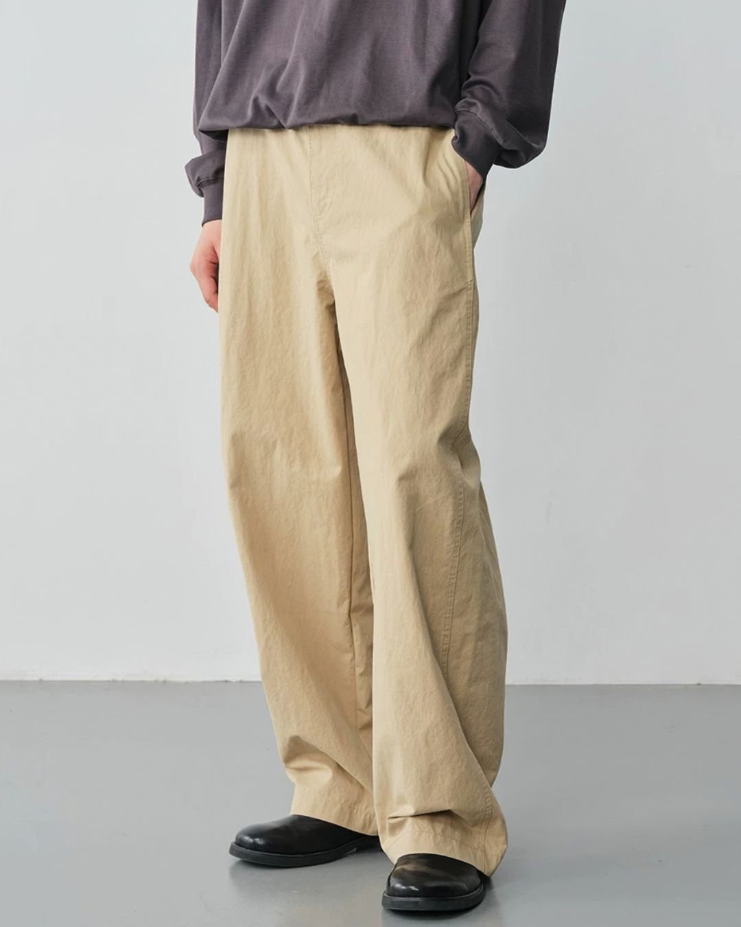 Cotton Blend Wide Pants　WP123