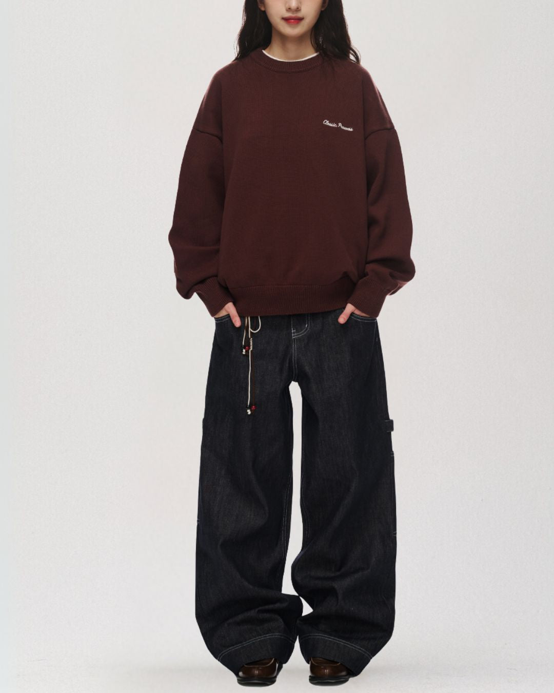 Jacquard Logo Sweater　KN050