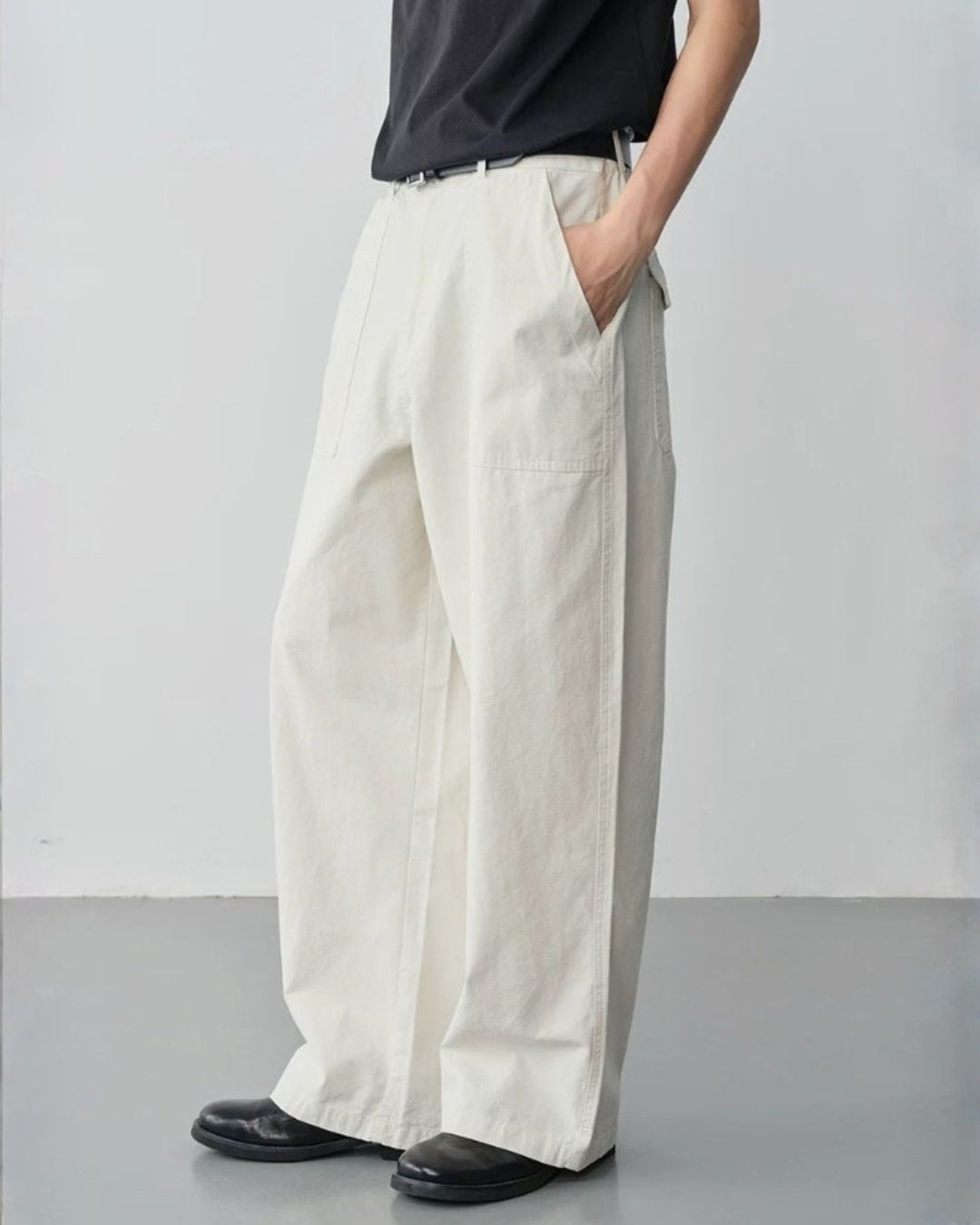 Linen Blend Baker Pants　WP118