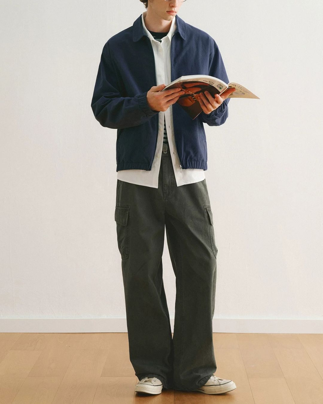 Washed Harrington Jacket　JK262