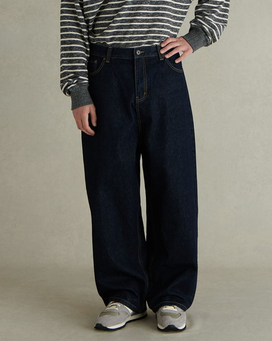 Non-wash Wide Denim Pants　DP045