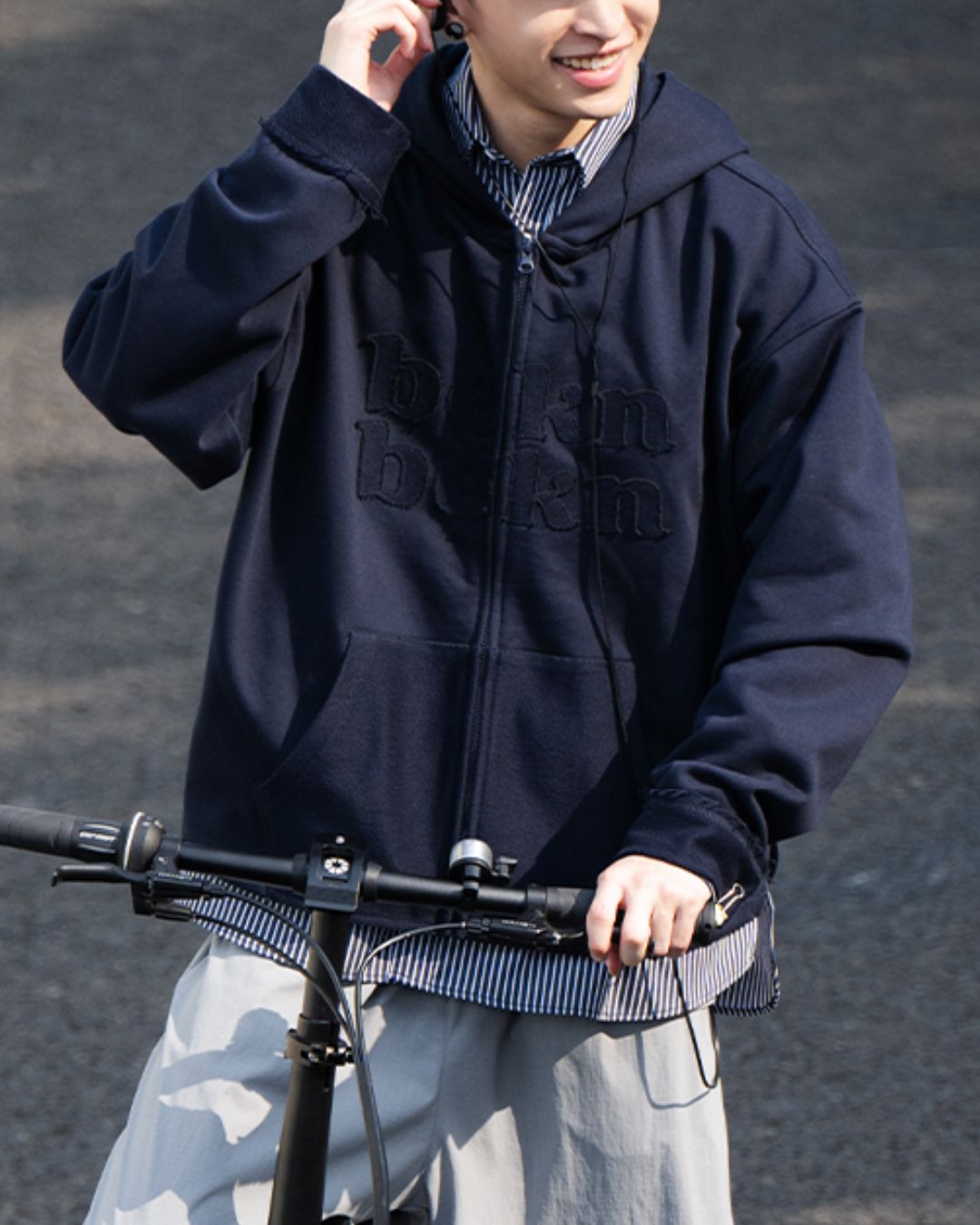 Cut-off Sleeve Hoodie　HD078