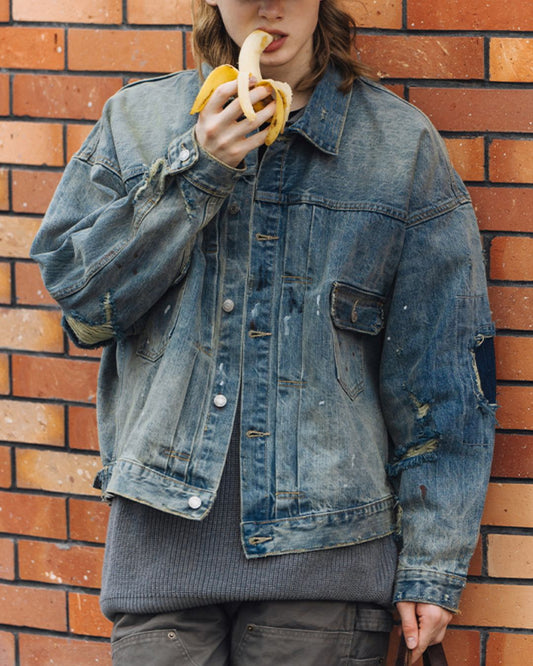 Destroy Denim Jacket　JK187