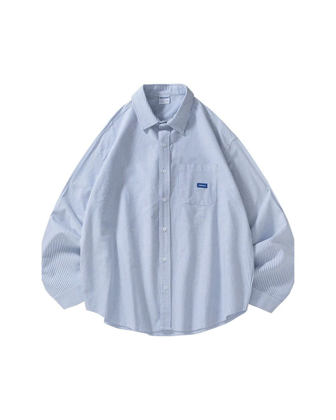 【10日以内お届け】Casual Striped Shirt　LS047