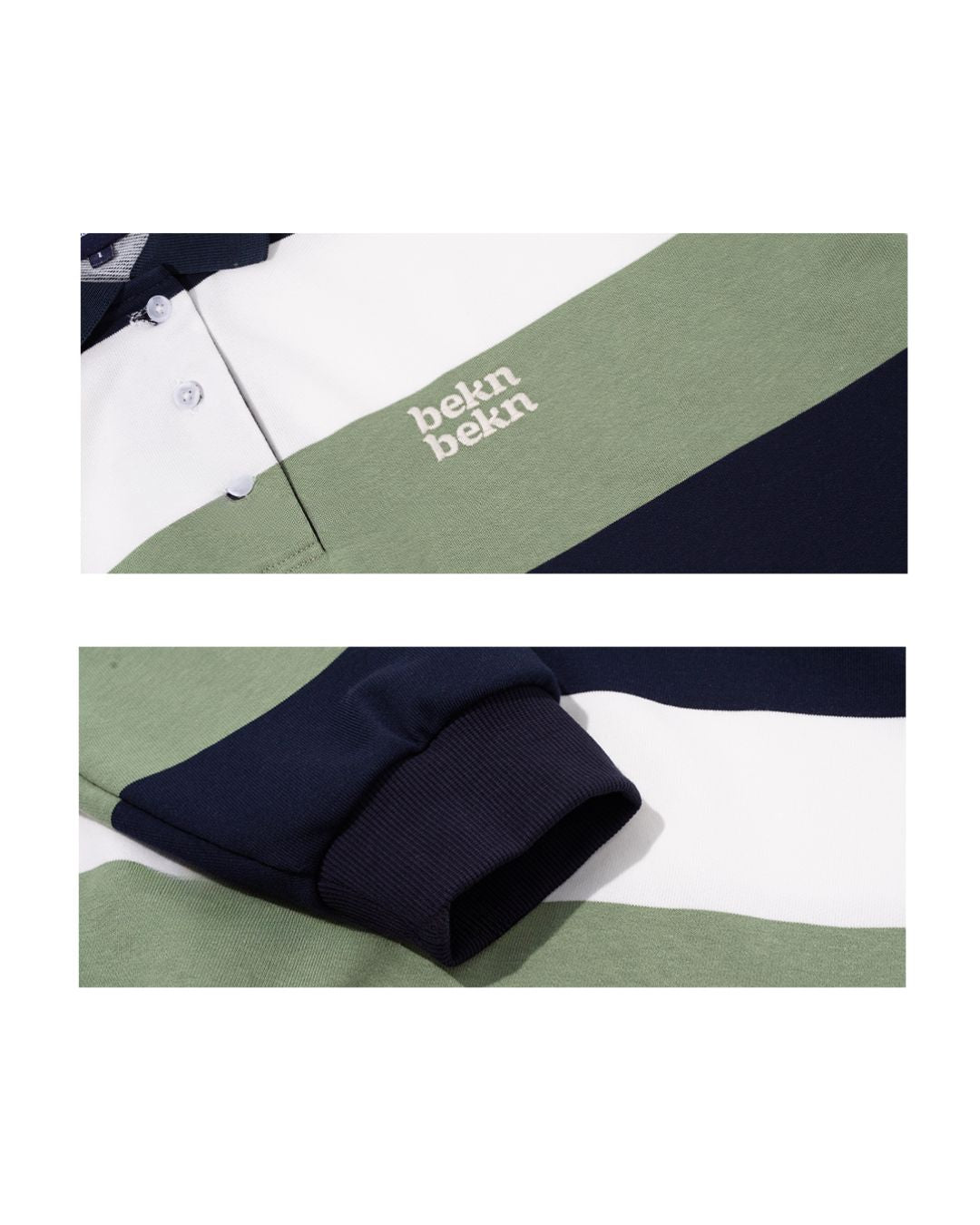 【10日以内お届け】Border Polo Sweatshirt　LS101