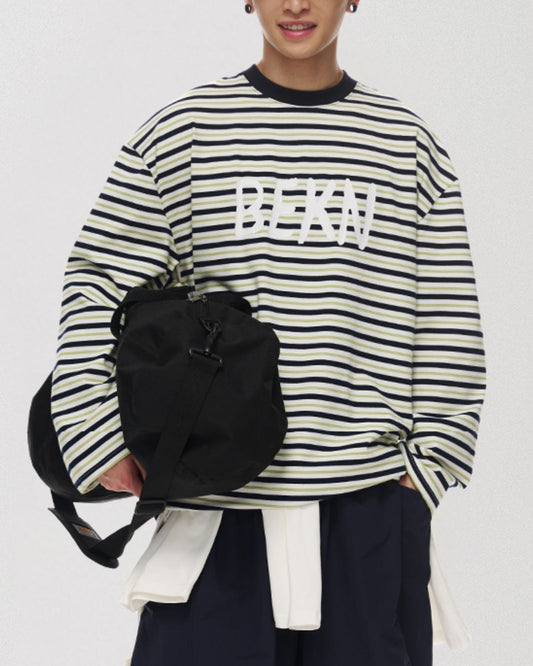 Border Logo L/S T-shirt　LT072