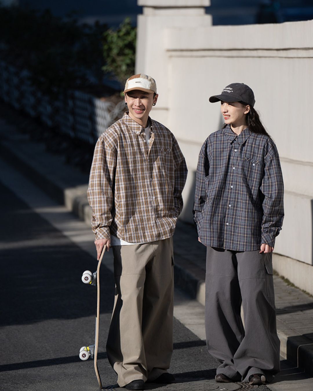 【予約販売】Pure Cotton Checked Shirt　LS104