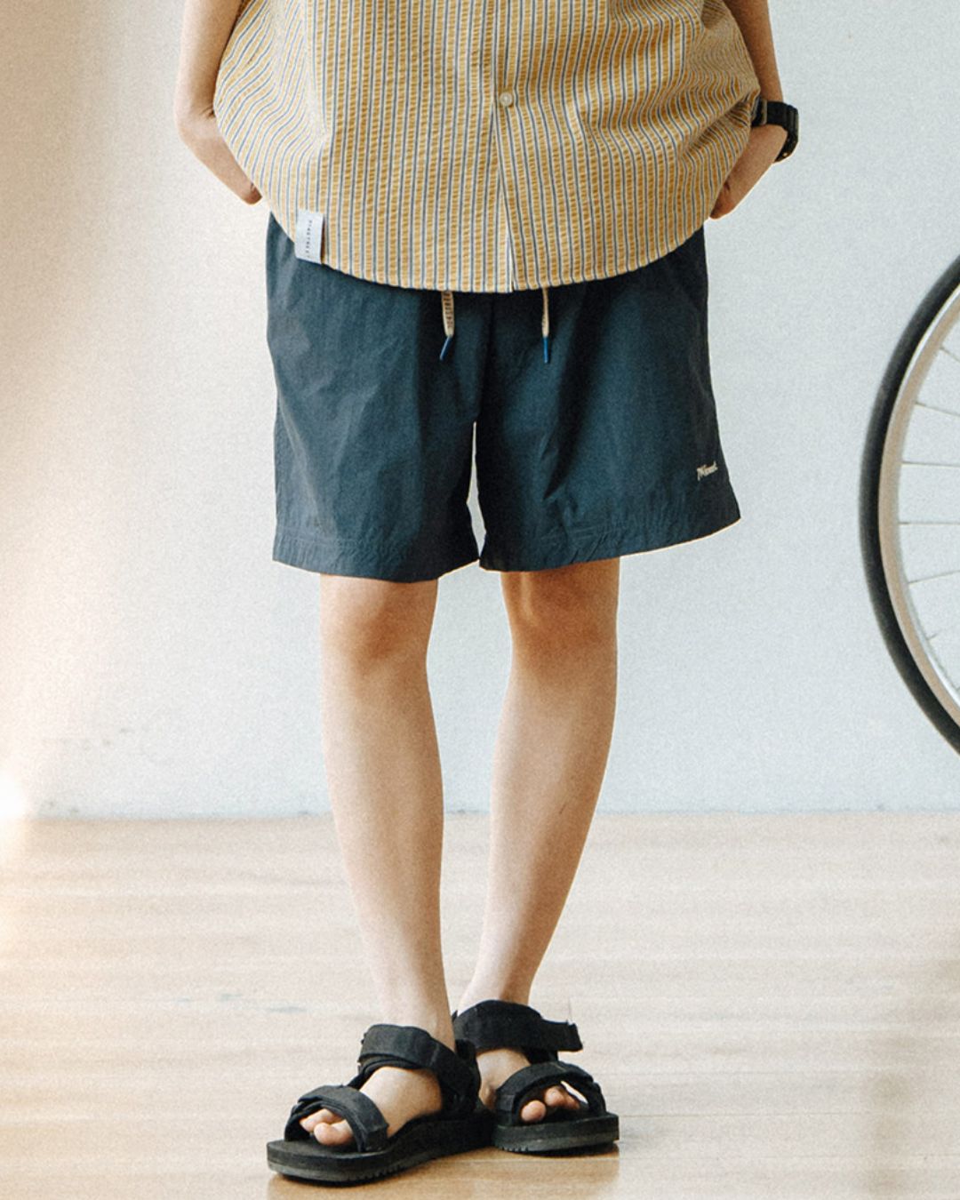 【10日以内お届け】Nylon Logo Half Pants　SP021