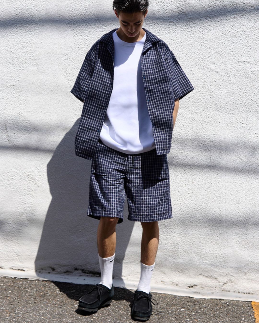 Seersucker Check Short Pants　SP068