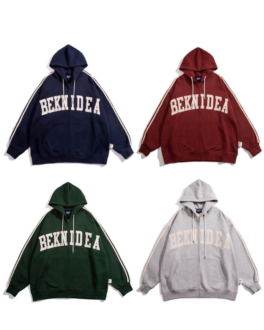 Logo Zipper Hoodie　HD015