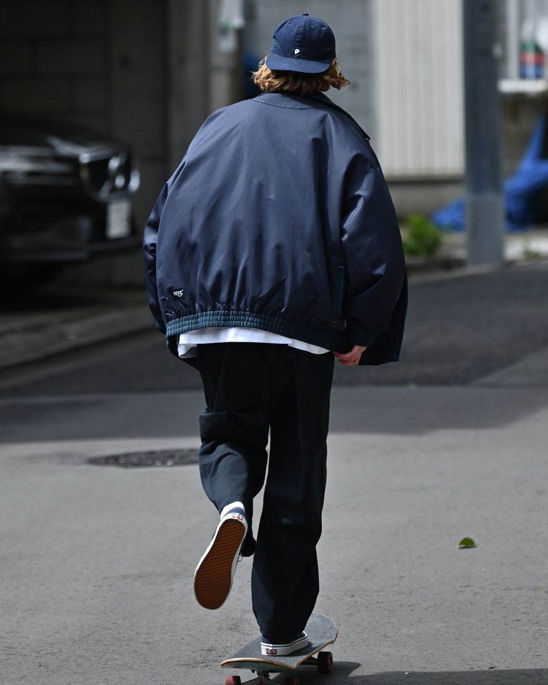 Bicolor Stitch Blouson　JK045