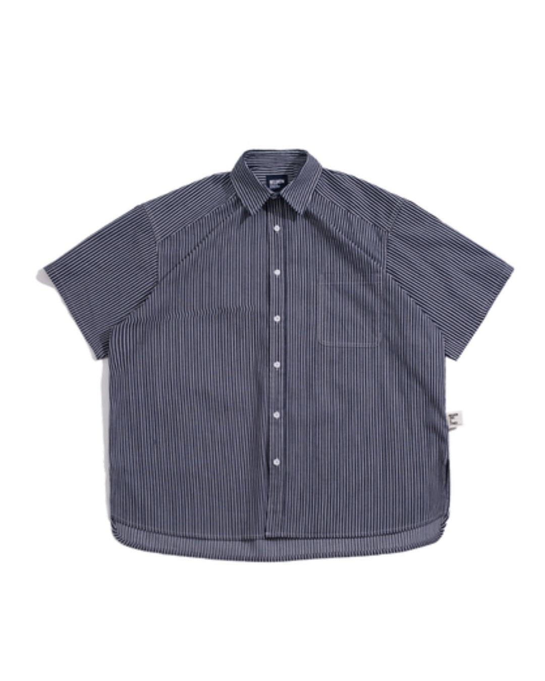 【一部カラー 一週間以内に発送】Relaxed Striped Shirt　SS016