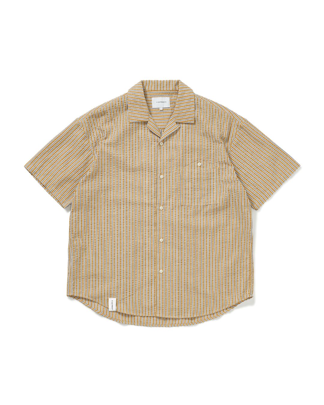 Open Collar Striped-Shirt　SS025