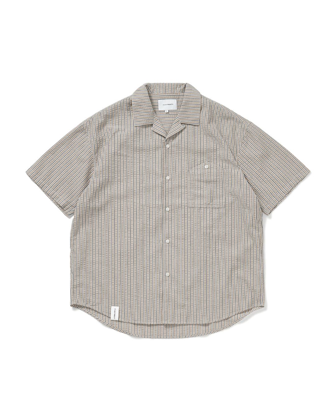 Open Collar Striped-Shirt　SS025