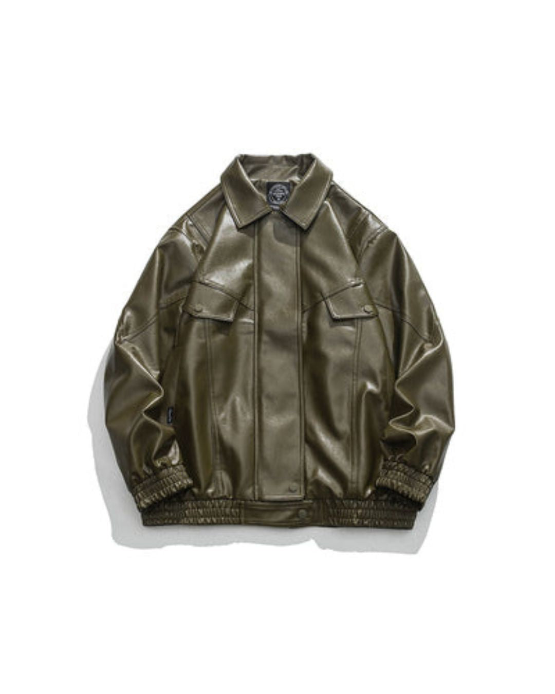 Oversize PU Leather Jacket　JK057